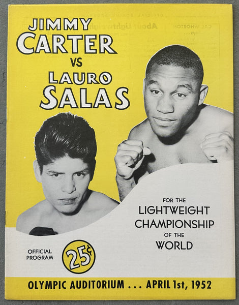 CARTER, JIMMY-LAURO SALAS OFFICIAL PROGRAM (1952)