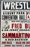 SAMMARTINO, BRUNO & RED BASTIEN VS FRED BLASSIE & DR. JERRY GRAHAM ON SITE POSTER (1964)