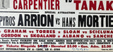 SAMMARTINO, BRUNO & EDOUARD CARPENTIER VS GORILLA MONSOON & PROFESSOR TORU TANAKA ON SITE POSTER (1967)