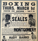 SEALES, SUGAR RAY-SUGAR MONTGOMERY ON SITE POSTER (1973)