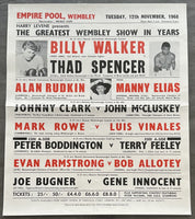 SPENCER, THAD-BILLY WALKER & ALAN RUDKIN-MANNY ELIAS & JOE BUGNER-GENE INNOCENT  ON SITE POSTER (1968)