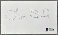 SPINKS, LEON SIGNED INDEX CARD (BECKETT)