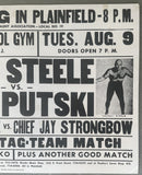 STEELE, GEORGE "THE ANIMAL"-IVAN PUTSKI ON SITE POSTER (1977)