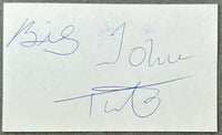 TATE, JOHN SIGNED INDEX CARD (PSA/DNA)