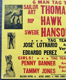 THOMAS, SAILOR ART & RIP HAWK & SWEDE HANSON VS ALDO BOGNI & TWO TON HARRIS & BRONCO LUBICH ON SITE POSTER (1968)