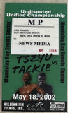 TSZYU, KOSTYA-BEN TACKIE PRESS CREDENTIAL (2002)