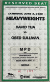 TUA, DAVID-OBED SULLIVAN PRESS CREDENTIAL (2000)