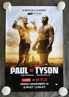 TYSON, MIKE-JAKE PAUL SIGNED ON SITE POSTER (2024-SIGNED BY BOTH-JSA)