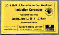 TYSON, MIKE INTERNATIONAL BOXING HALL OF FAME INDUCTION FULL TICKET (2011)