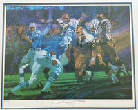 UNITAS, JOHNNY SIGNED SPORTS ILLUSTRATED LIVING LEGENDS LIMITED EDITION PRINT (1974)