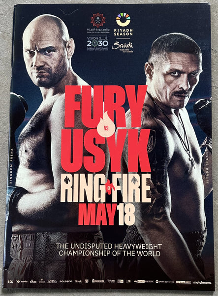 USYK, OLEKSANDR-TYSON FURY OFFICIAL PROGRAM (2024)