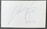 VEJAR, CHICO SIGNED INDEX CARD