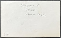 VEJAR, CHICO SIGNED INDEX CARD