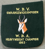 COETZEE, GERRIE WBA HEAVYWEIGHT CHAMPION PATCH (1983)