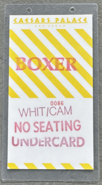 WHITAKER, PERNELL_ANTHONY JONES & HECTOR CAMACHO-GREG HAUGEN CREDENTIAL (1991)