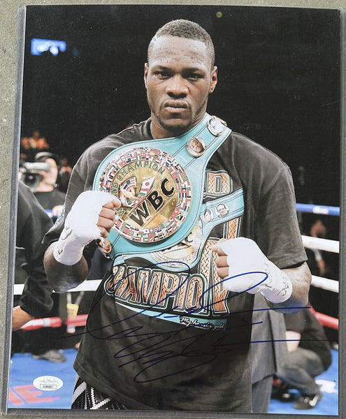 WILDER, DEONTAY SIGNED LARGE FORMAT PHOTOGRAPH (JSA)