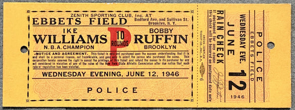 WILLIAMS, IKE-BOBBY RUFFIN FULL TICKET (1946)