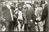 WOLGAST, AD REAL PHOTO POSTCARD (1916-AFTER BURNS FIGHT)