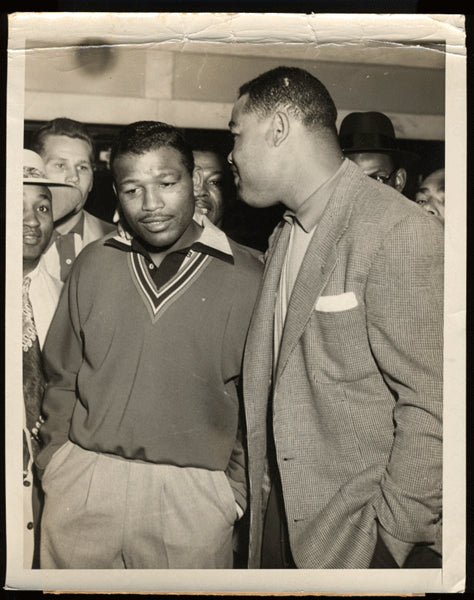 Robinson,Sugar Ray Vintage Photo with Joe Louis – JO Sports Inc.