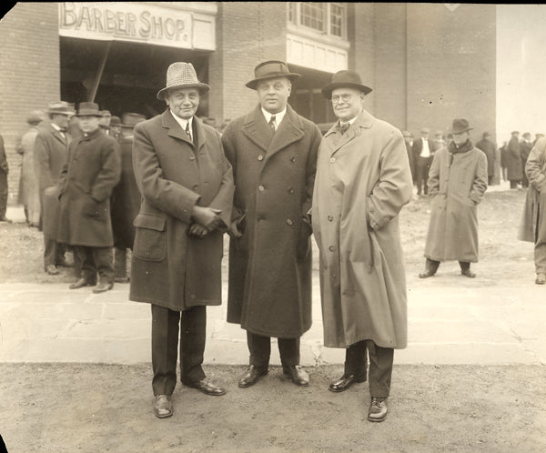 CURLEY, JACK ANTIQUE PHOTO (POSING WITH OTTO FLOTO & SANDY GRISWOLD ...