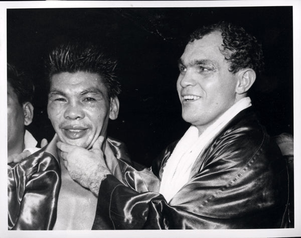 Ortiz Carlos Flash Elorde Wire Photo 1966 Post Fight Jo Sports Inc