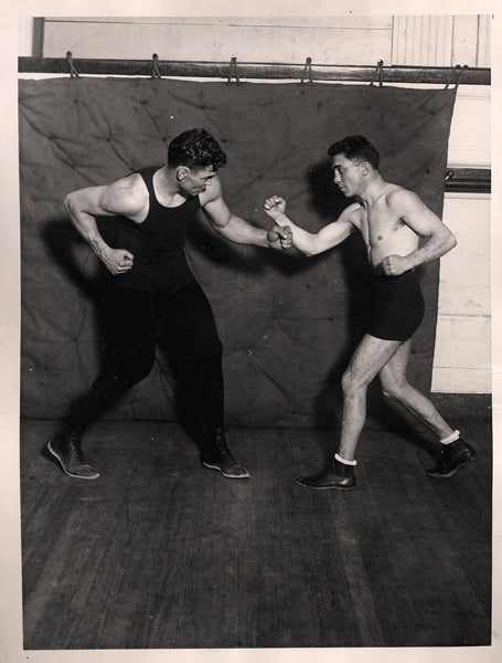 DEMPSEY, JACK & PETE HERMAN WIRE PHOTO (1920) – JO Sports Inc.