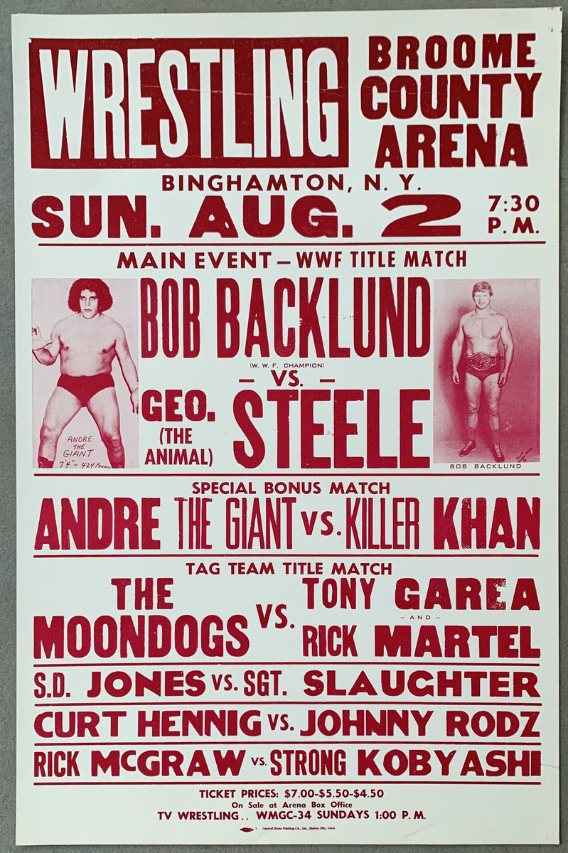 ANDRE THE GIANT-KILLER KHAN & BOB BACKLUND-GEORGE 